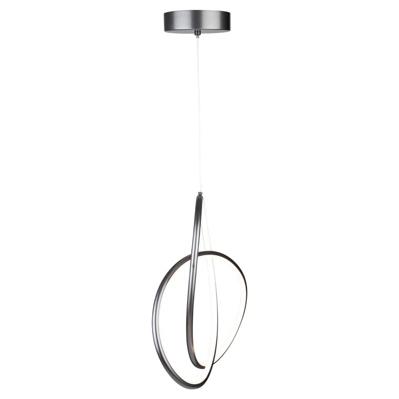 1 - Light Grey LED Unique/Statement Pendant