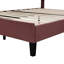 Lit tapissier attrayant de grande taille avec tête de lit en velours et tête de lit rouge-1152734905-1152734900