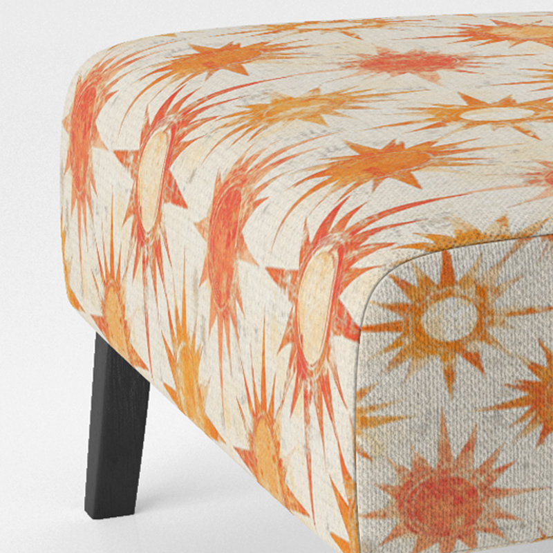 Fauteuil d'appoint Starburst - Fauteuil de chambre Boho, Pantoufle sans accoudoirs