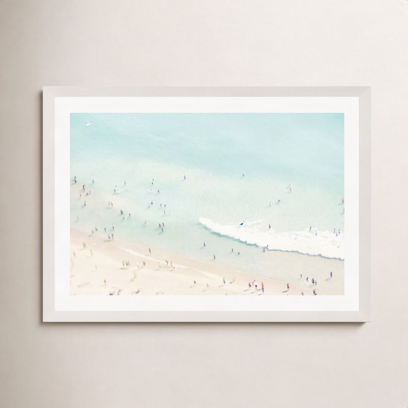 Tully "Beach Summer Love II" Print, No, White Floater Framed, 20" H x 30" W x 2" D