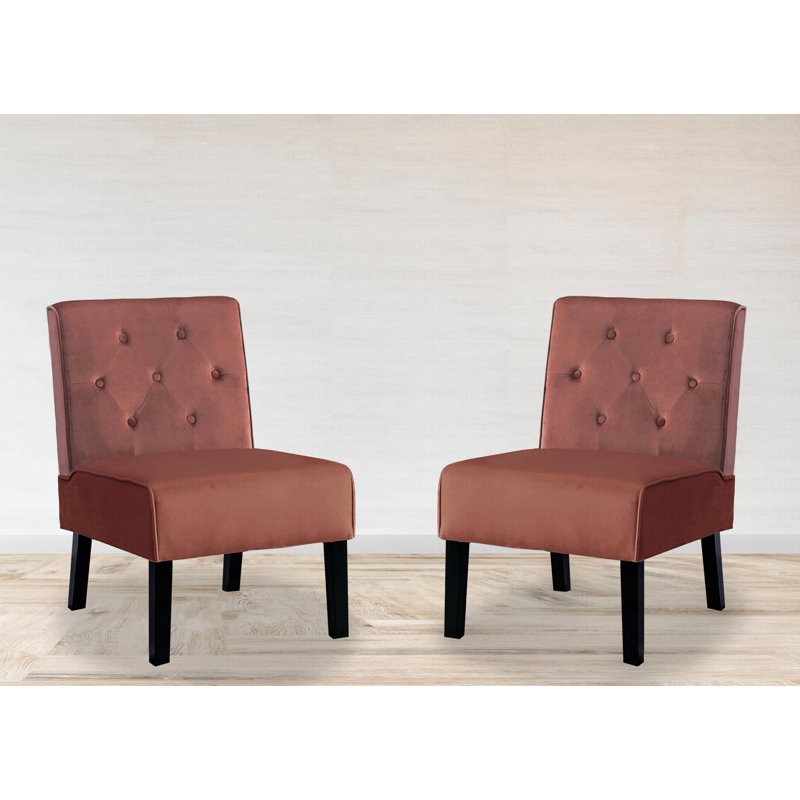 Fauteuil d'appoint 2 pièces 53 po Modern, Rose