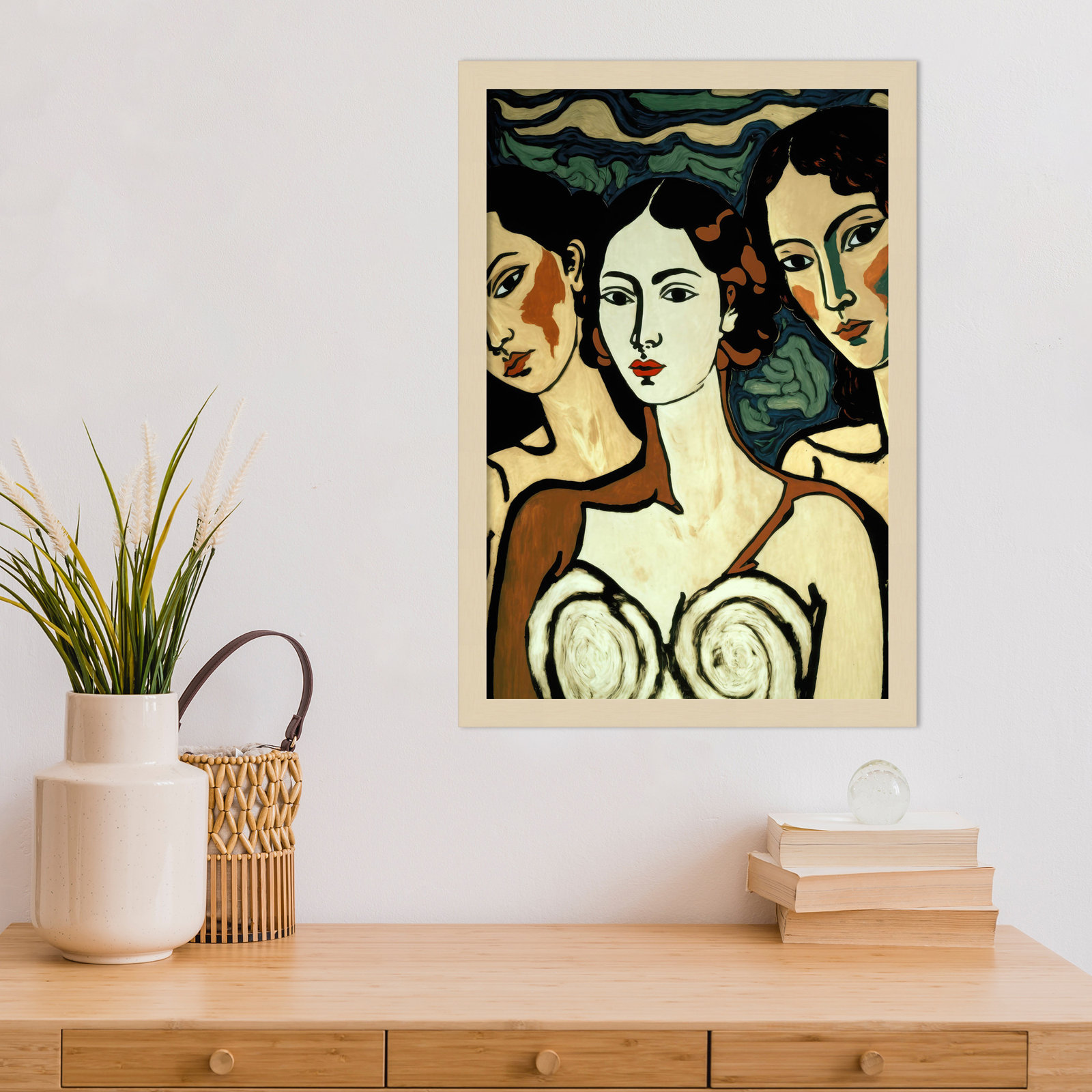 Galya "The Soul Sisters" Print, Brown, 21" H x 15" W