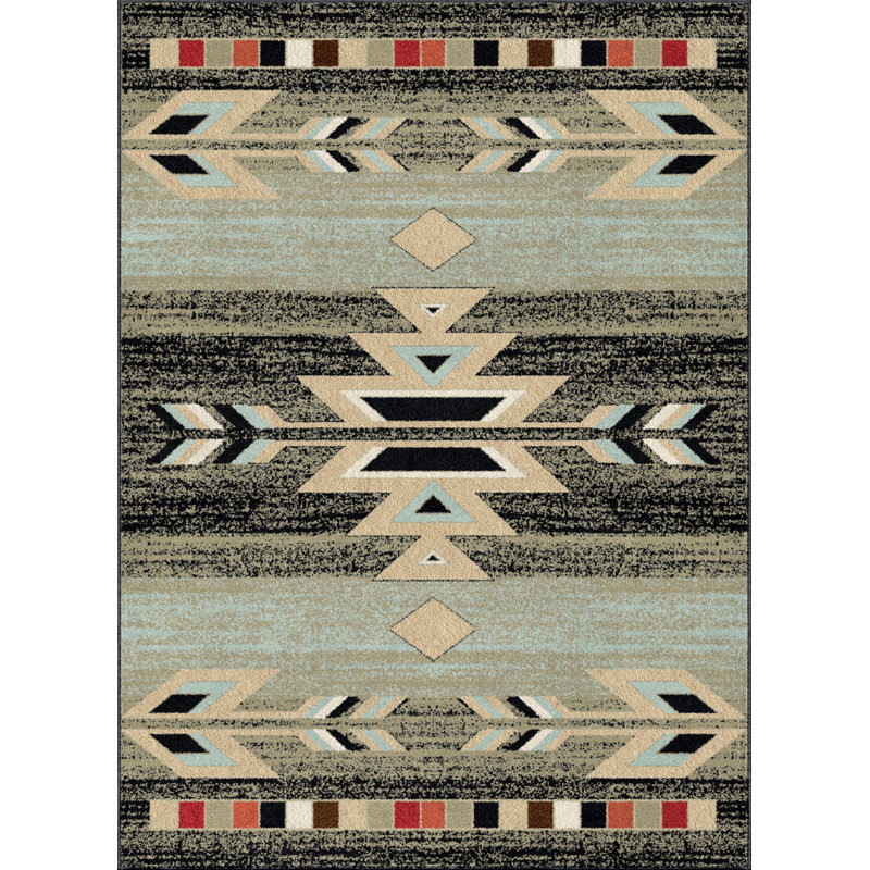 Eldert Southwestern Indoor Rug, Rectangle 3'11" x 5'3"