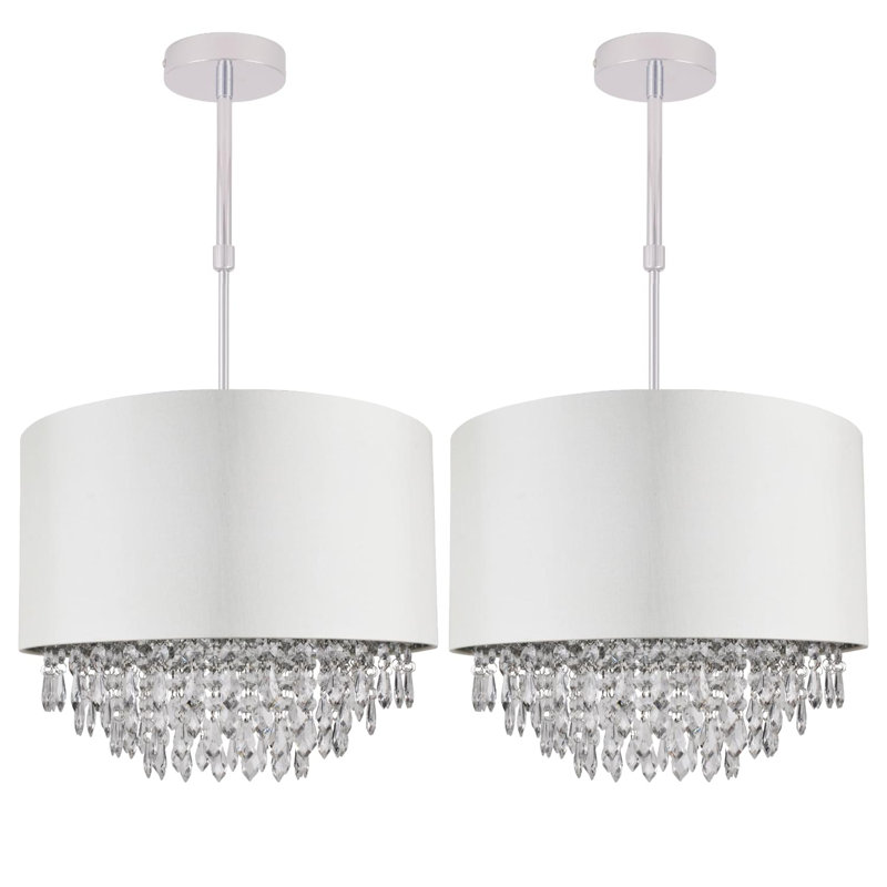 Laroche 1 - Light Single Pendant, Cream, 20" H x 30" W x 30" D