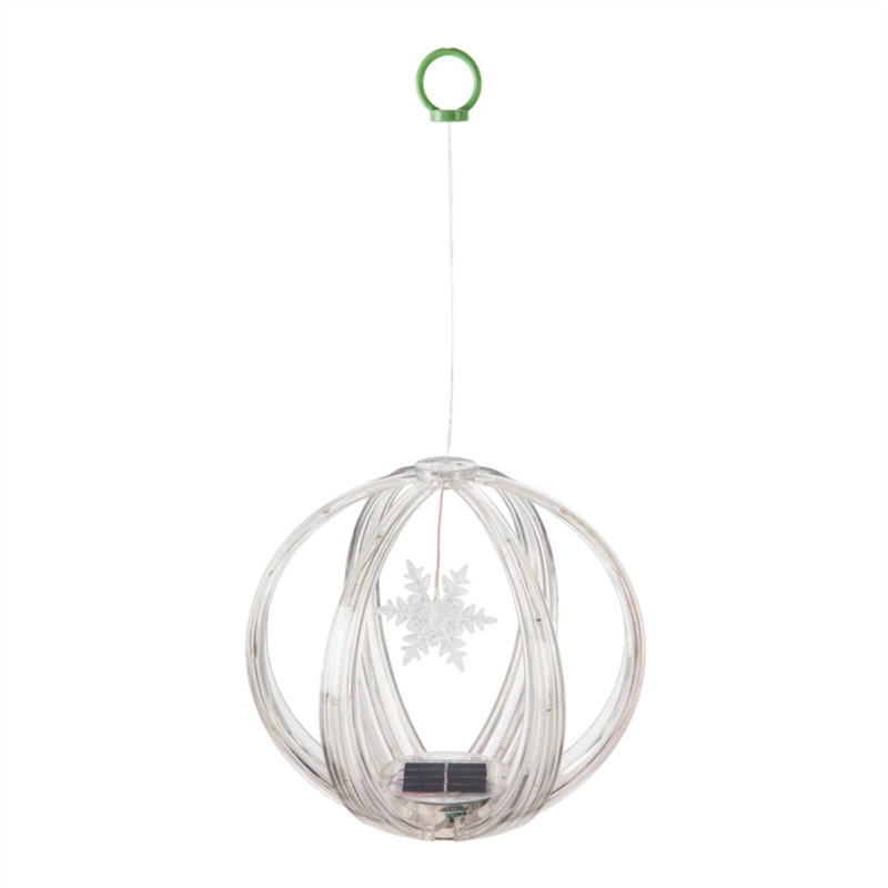 9.37'' Solar Powered Integrated LED Outdoor Hanging Light
