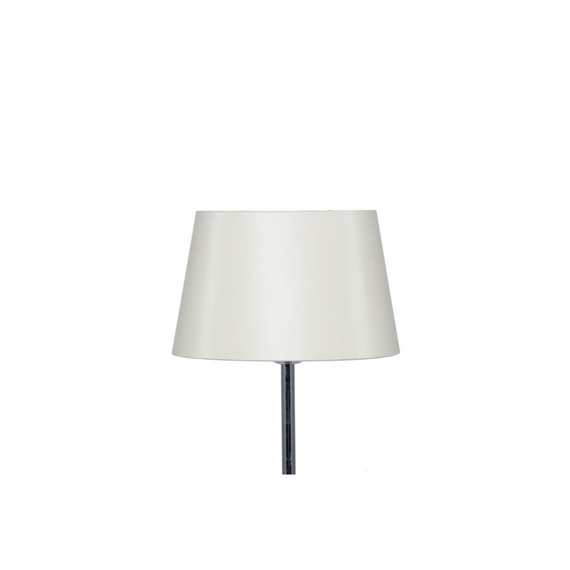 Martha Oval Silk Mix Tapered Lampshade, Cream, 16cm H x 25cm W x 14cm D