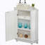 Armoire de salle de bain, armoire de rangement de coin triangulaire avec tablette réglable-944394635-944394638
