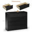 Commode 8 tiroirs l 50 po pour chambre à coucher, commode double cannelée, commode haute avec dispositif anti-basculement-974483640