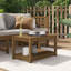 Singita Rectangular Pine Solid Wood Outdoor Coffee Table-250652310-250652297