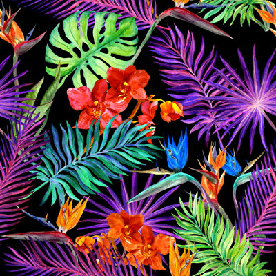 Tropical Design - Wrapped Canvas Print