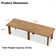 Rectangular HPL Outdoor Dining Table