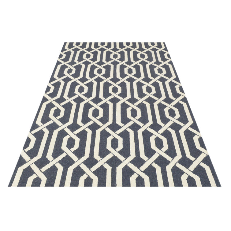 Geometric Wool Hand Woven Area Rug