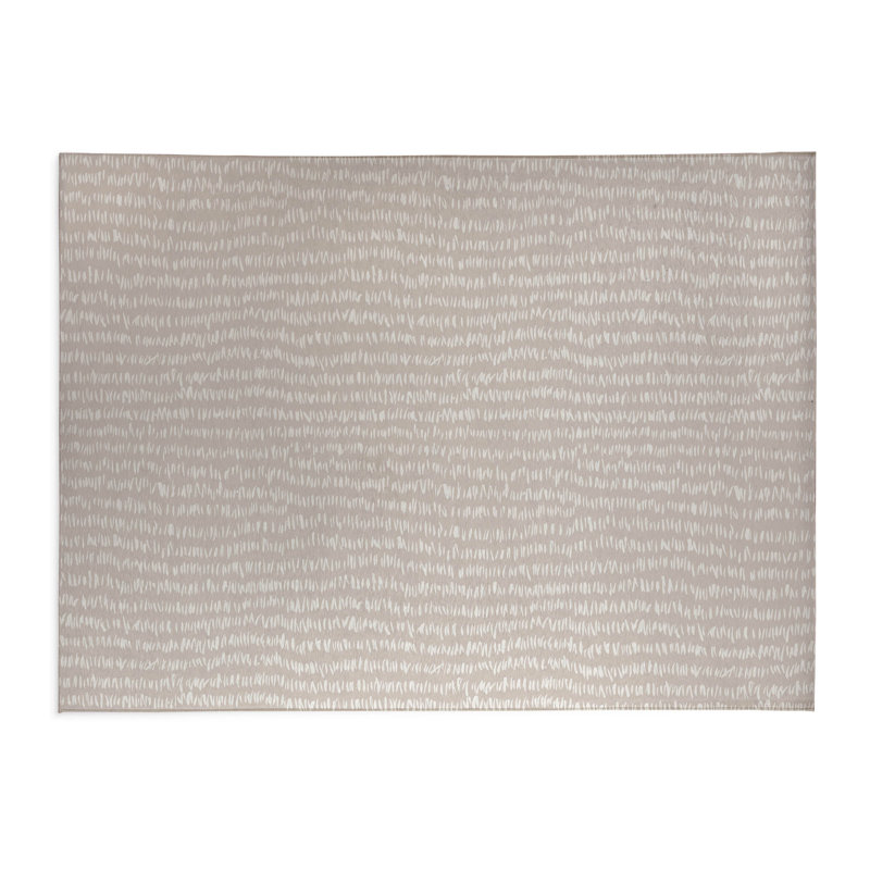 Tapis de bureau léger Crop Row, L 5 pi x L 3 pi, Taupe