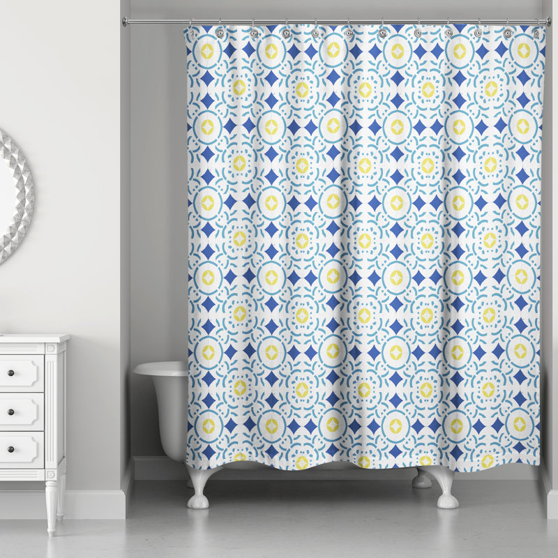 Kaelynn Geometric Shower Curtain