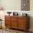 Brass Handle Metal Rail Buffet Table