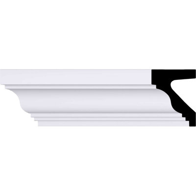 4 1/2"H x 3 1/2"P x 94 1/2"L Standard Moulding