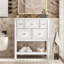 Meuble-lavabo avec lavabo en céramique 30 po Trayshawn-975182582
