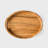 Handcrafted Acacia Wood Oval Brown Serving Tray