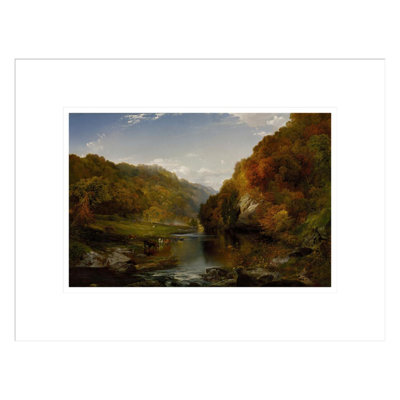 Autumn Afternoon the Wissahickon by Thomas Moran - Framed Giclee Print