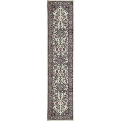 Chemin de table ivoire noué à la main de haute qualité
