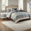 Ensemble de literie élégant 7 pièces, jacquard en polyester, style chambre à coucher traditionnelle