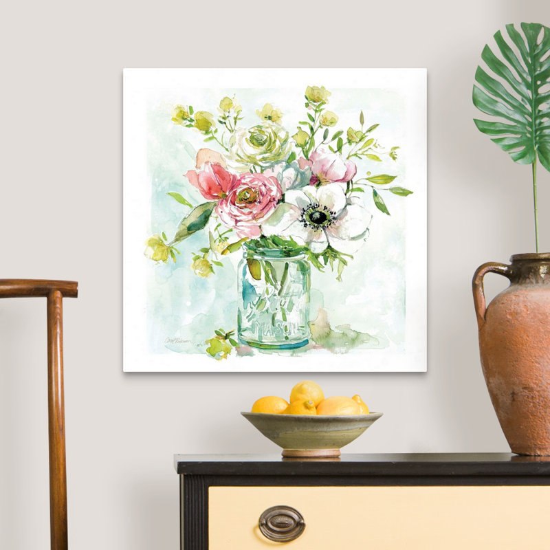Asbury Garden Belle Bouquet II - reproduction d'art sur toile, Toile tendue, H 24 po x l 24 po x P 1,25 po