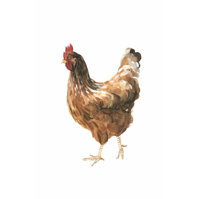 Autumn Chicken IV by Emma Scarvey - Wrapped Canvas Print, 91cm H x 61cm W