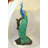Peacock on Tree Bronze Statue -  Size: 31"L x 30"W x 64"H.