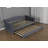 Twin Size Upholstered Daybed With Pull-Out Trundle And USB Charging Port