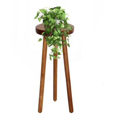 Round  Wood Plant Stand