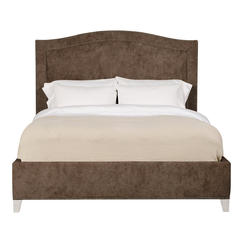 Caroline/Casey Queen Upholstered Low Profile Panel Bed, Nadia Earth, Casa Blanca, Yes