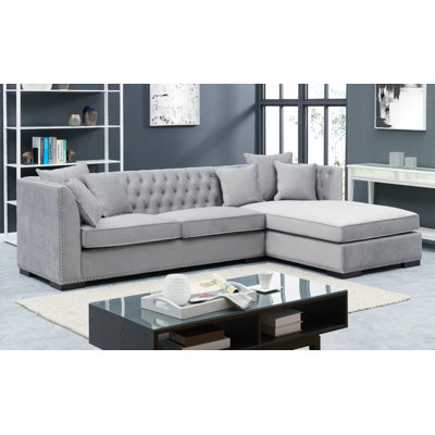 Melanie 4 Seater Velvet Corner Sofa 