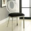 Microfibre et chaises d'appoint en métal