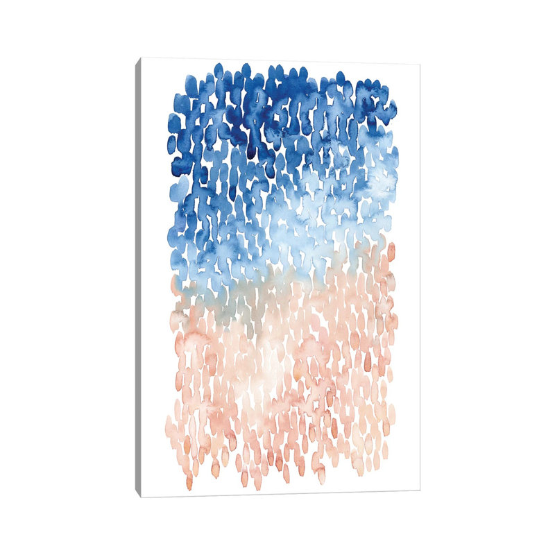 Coral Cascade II by Grace Popp - Wrapped Canvas Painting, 101.6 cm H x 66.04 cm W
