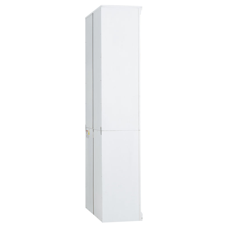 83.4" Tall Wood Bookcase with light strip, White