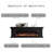 Black Solid  Wood TV Cabinet Fireplace-117598204-117598206
