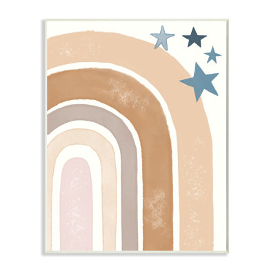 Désert arc-en-ciel arches brunes avec étoiles bleues