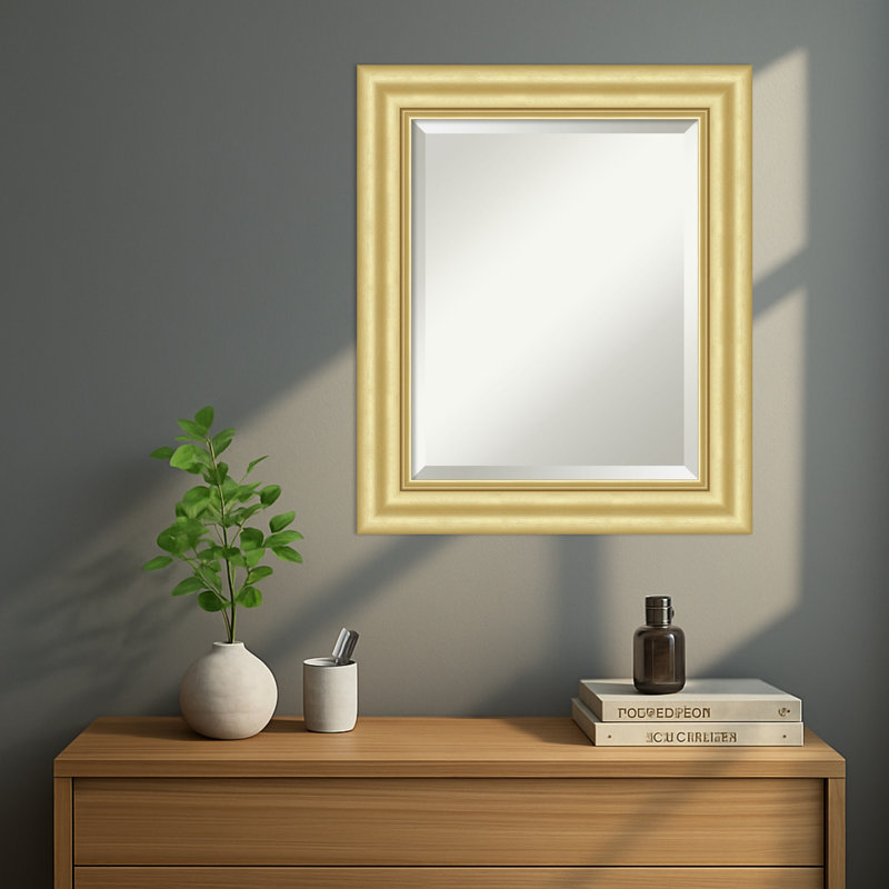 Miroir mural Sophia, Gold, 25,5 po x 21,5 po