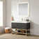 Alistair 42'' Single Bathroom Vanity with Engineered Stone Top with Mirror
