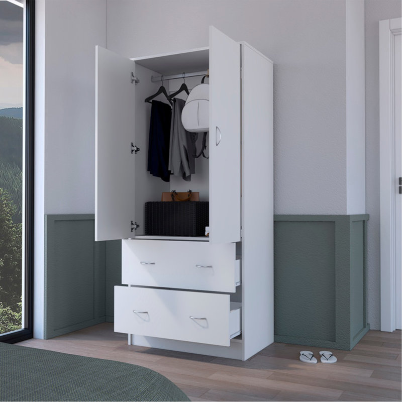 Armoire, chambre à coucher, blanc