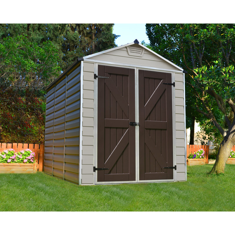 7.6 ft. W x 7.2 ft. D Plastic Garden Shed