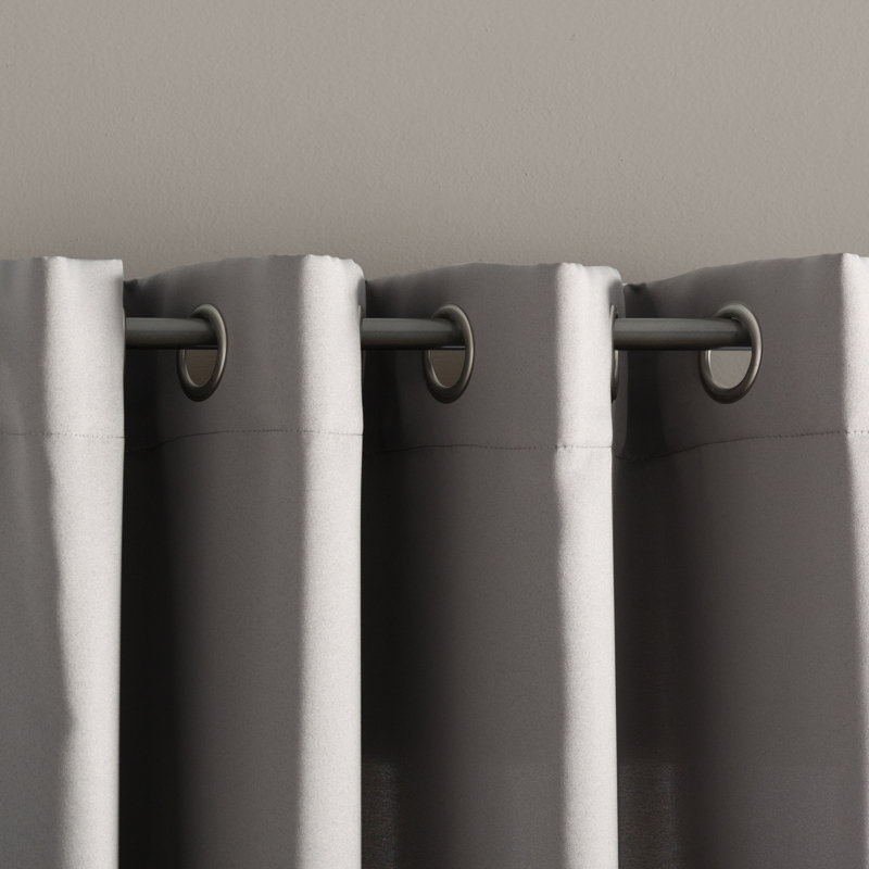 Thermal Energy Saving Grommet Curtain Panel - Basics by Wayfair™, Mineral, 40" W x 84" L