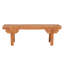 Banc en bois massif naturel sculpté