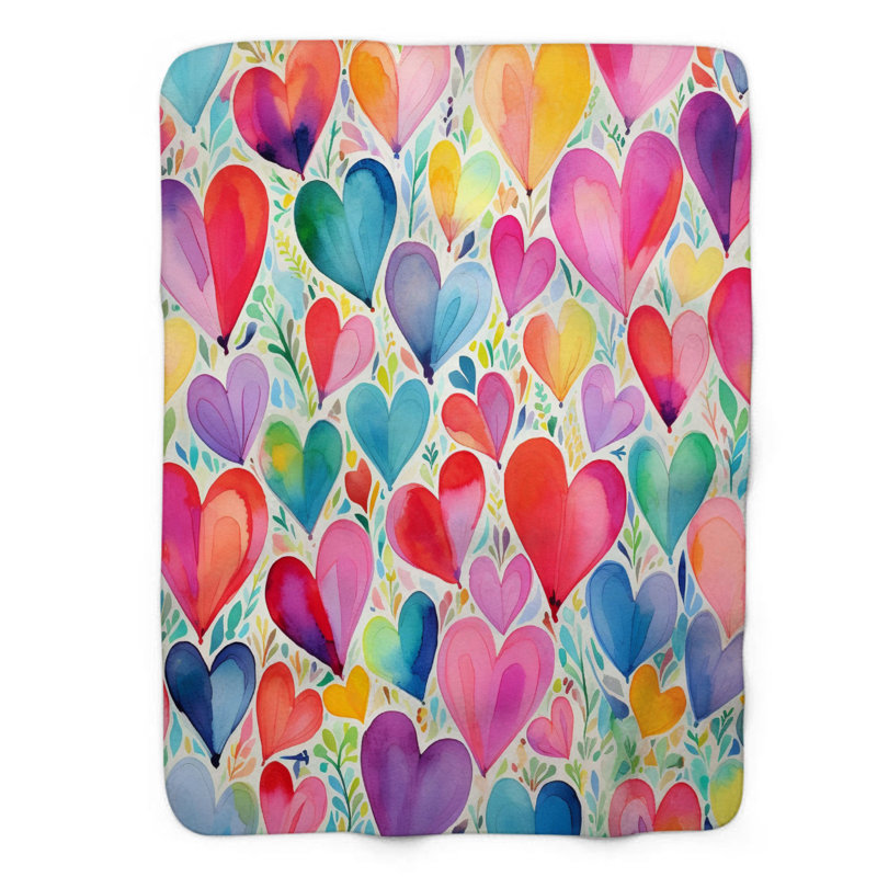 Love Love - 1 pièce Sherpa Premium, Grand lit