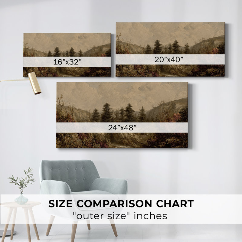 Série paysage - DCC-III - Toile tendue avec châssis - Prêt à accrocher, H 16 po x l 32 po