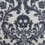 Coussin Baroque Skull - Coussin décoratif noir et blanc