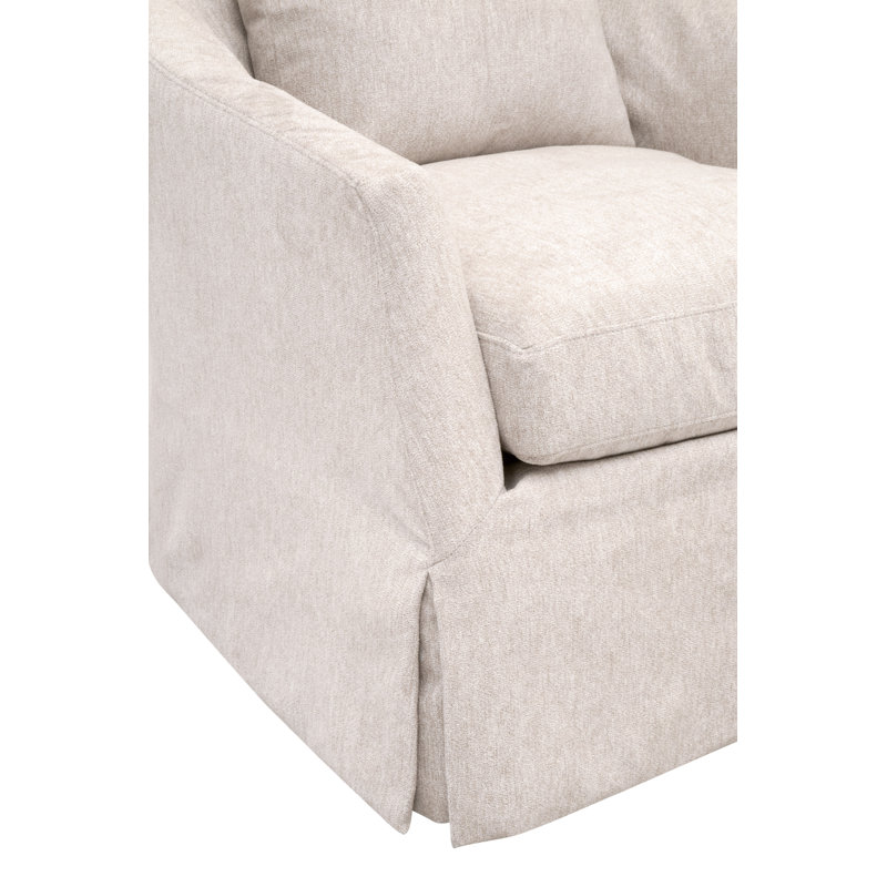 Fauteuil club pivotant avec housse Jymere