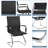Faux Leather Seat Reception Chair with Metal Frame-93722623