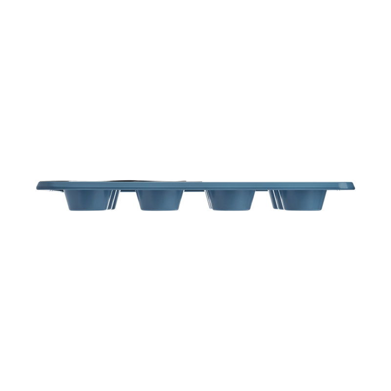 Blue Velvet Nonstick Aluminized Steel 12-Cup Muffin Pan
