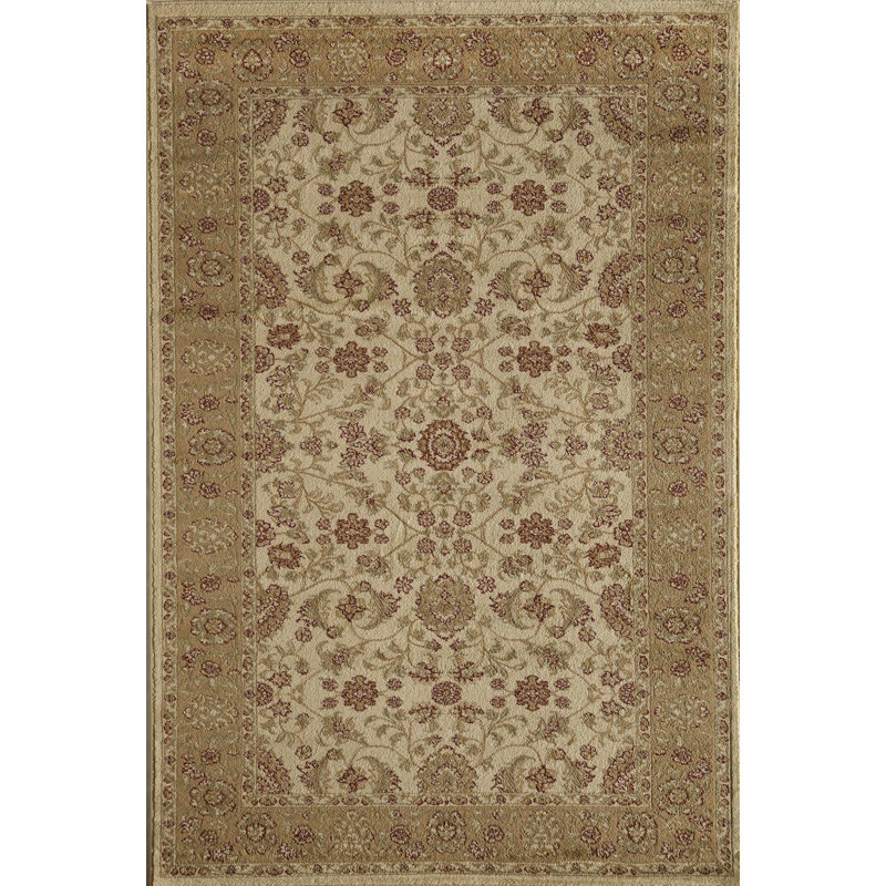 Berghoff Power Loom Cream/Brown Rug, Rectangle 7'10" x 10'10"